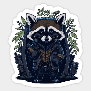 Raccoon Agent Sticker